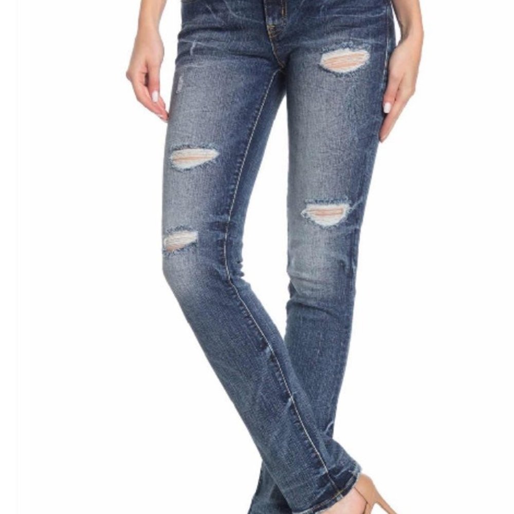 Rock Revival Mid-Rise Straight Leg Jeans size 24